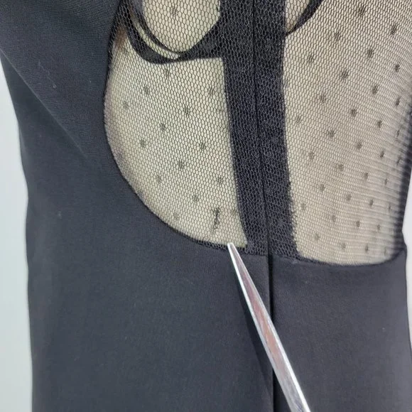 NWT- JILL by JILL Stuart Dotted Mesh Gown maxi dress Sz 4 - Picture 11 of 11